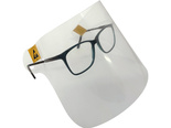 ESD obličejový štít - detail uchycení na brýle
